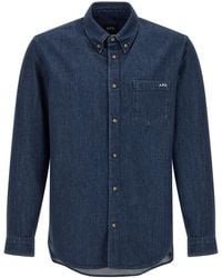 A.P.C. - 'New Greg' Shirt - Lyst