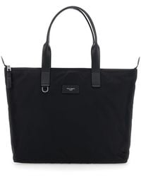 Dolce & Gabbana - Tote Bag With Two Top Handles And Logo Plaque On The Front - Lyst