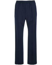 Gucci - Trousers With Elasticated Waist And Web Detail On The Back - Lyst