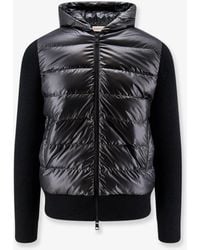 Moncler - Down Jacket With Virgin Wool Inserts - Lyst