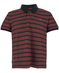 Vivienne Westwood - Polo Shirt With Orb Decoration On The Chest And All-Over Stripes Motif - Lyst
