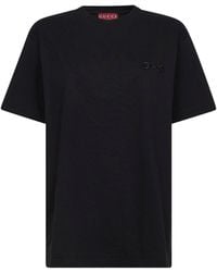 Gucci - Cotton Jersey T-Shirt With Embroidery - Lyst