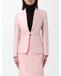 Gucci - Cropped Single-Breasted Silk Blazer With Peak Lapels - Lyst