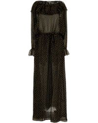 Bode - Embroidered Silk Blend Stadium Dress - Lyst