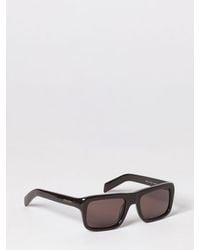 Prada - Acetate Sunglasses With Dark Lenses And Contrast Logo - Lyst