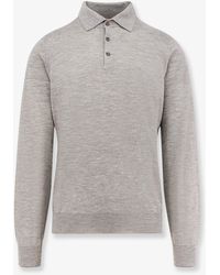 Brunello Cucinelli - Cashmere And Silk Polo Shirt - Lyst