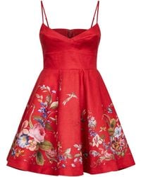 Zimmermann Bonita Paisley-print Linen Mini Dress | Lyst Zimmermann Bonita Paisley-print Linen Mini Dress | Lyst