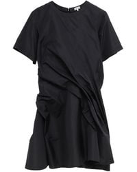 Loewe - Silk Blend Twisted Mini Dress - Lyst