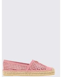 Prada - Crochet Cotton Espadrilles - Lyst
