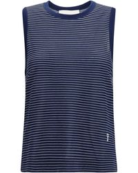 Ami Paris - Striped Cotton Tank Top - Lyst