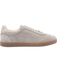 Brunello Cucinelli - Washed Suede Sneakers - Lyst