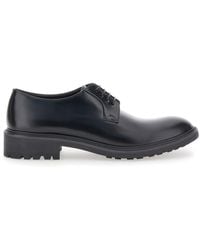 Saint Laurent - 'Antoine' Lace-Ups Shoes With Round Toe And Chunky Sole - Lyst