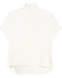 Brunello Cucinelli - Silk Top - Lyst