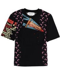 Marine Serre - "Regenerated Graphic" T-Shirt - Lyst