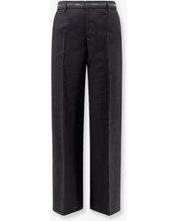 Gucci - Wool Trousers With Detail - Lyst