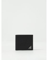 Prada - Saffiano Leather Wallet With Triangle Logo - Lyst