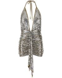 DSquared² - Dsquared Embellished Wool Mini Dress - Lyst