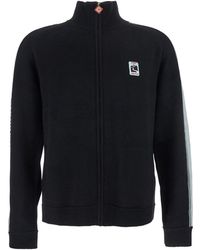 CASABLANCA - High Neck Sweatshirt With Logo Patch On The Front - Lyst