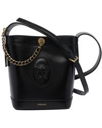 Versace - Mini Pivot Bucket Bag - Lyst