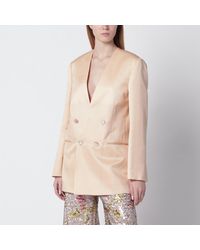 Alberta Ferretti - Double-Breasted Jacket - Lyst