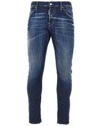 DSquared² - Stretch Denim Slim Twist Jeans - Lyst