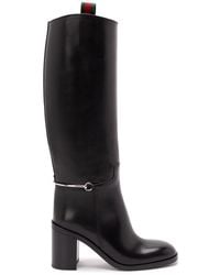 Gucci - Boot With Slim Horsebit - Lyst