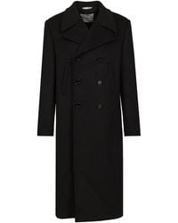 Balenciaga Hooded Long Coat in Black for Men | Lyst
