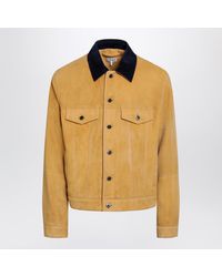 Loewe - Camel-Coloured Suede Jacket - Lyst