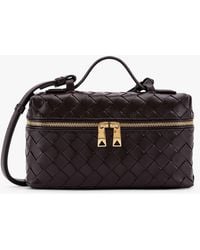 Bottega Veneta - Bang Bang Leather Crossbody Bag With Intrecciato Motif - Lyst