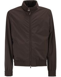 Brunello Cucinelli - Nylon Jacket With Membrane And Detachable Hood - Lyst