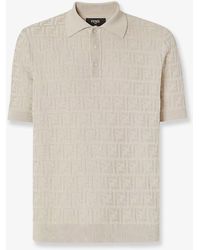 Fendi - Ff Cotton Polo Shirt - Lyst