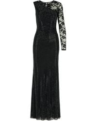 Self-Portrait - Rhinestone' Polyester Dress - Lyst