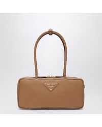 Prada - Medium Caramel-Colored Leather Top-Handle Bag - Lyst
