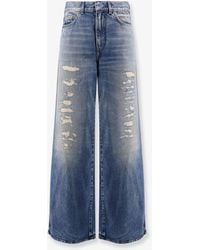 Dior - Flared Jeans Destroyed Effect - Lyst