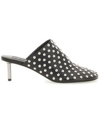 Jil Sander - Nappa Leather Mules With Studs - Lyst