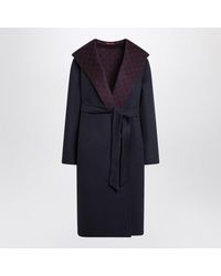 Gucci - Reversible/ Coat With Gg Pattern - Lyst