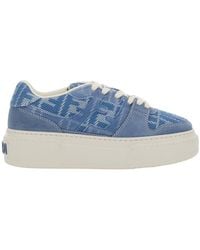 Fendi - 'Match' Sneaker With All-Over Ff Motif And Platform - Lyst