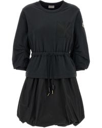 Moncler - Two-Material Dress - Lyst