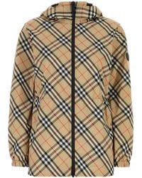 Burberry - Printed Polyester Jacket - Lyst