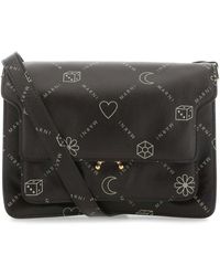 Marni - Printed Leather Medium Trunk Soft Crossbody Bag - Lyst