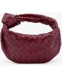 Bottega Veneta - Mini Jodie Leather Handbag With Intrecciato Motif - Lyst
