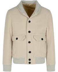 Eleventy - Wool Blend Bomber Jacket - Lyst