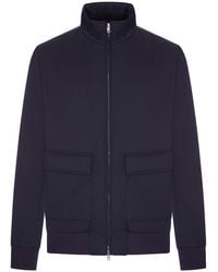 Herno - Wool-Blend Zip-Up Bomber Jacket - Lyst