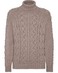 Brunello Cucinelli - Cashmere Turtle-Neck Sweater - Lyst