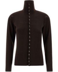 Lemaire - 'Buttoned Fitted' Cardigan - Lyst
