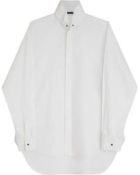 Phoebe Philo - Custom Cotton Tuxedo Shirt - Lyst