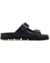 Prada - Rubber Slides - Lyst