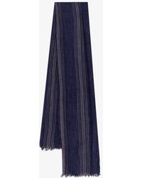 Brunello Cucinelli - Silk And Linen Scarf - Lyst