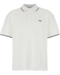 Amiri - Polo Shirt With Classic Collar And Logo Lettering Embroidery On The Front - Lyst