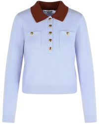 Self-Portrait - Self Portrait Wool Blend Sweater - Lyst